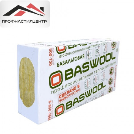 Baswool ВЕНТ ФАСАД 70(НГ) 1200*600*100 мм, 3 шт, 2,16 м2, 0,216 м3 70 кг/м3